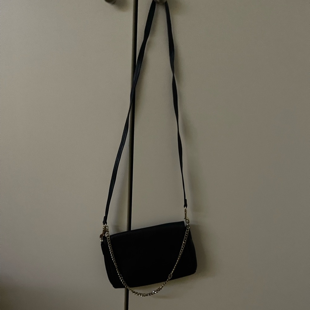 Coach dark blue cross body bag